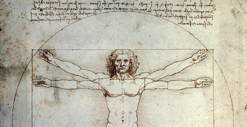 This is an image of da Vinci's most famous work. It shows the original Renaissance Man's mastery of art and science.