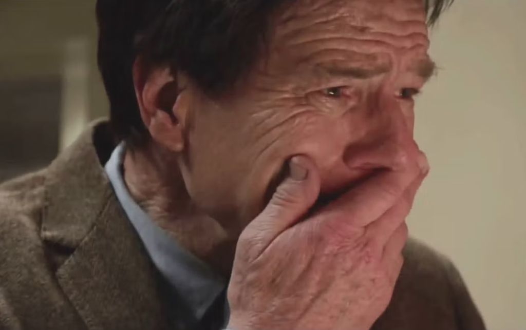 This is an image of Bryan Cranston from that awful Godzilla movie from the 2010s.
