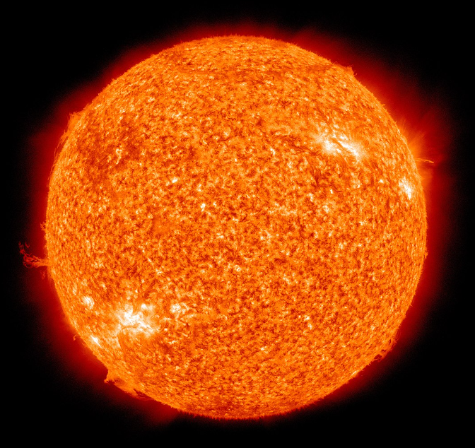 This is a close-up photo of the sun.