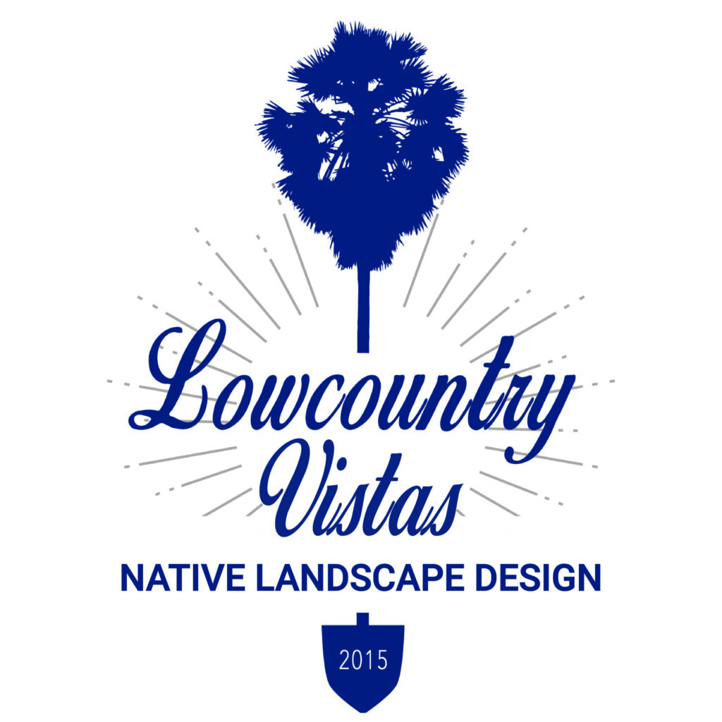 This is the Lowcountry Vistas Native Landscape design logo. It depicts the native, low-maintenance landscape design concepts that define the business's brand.